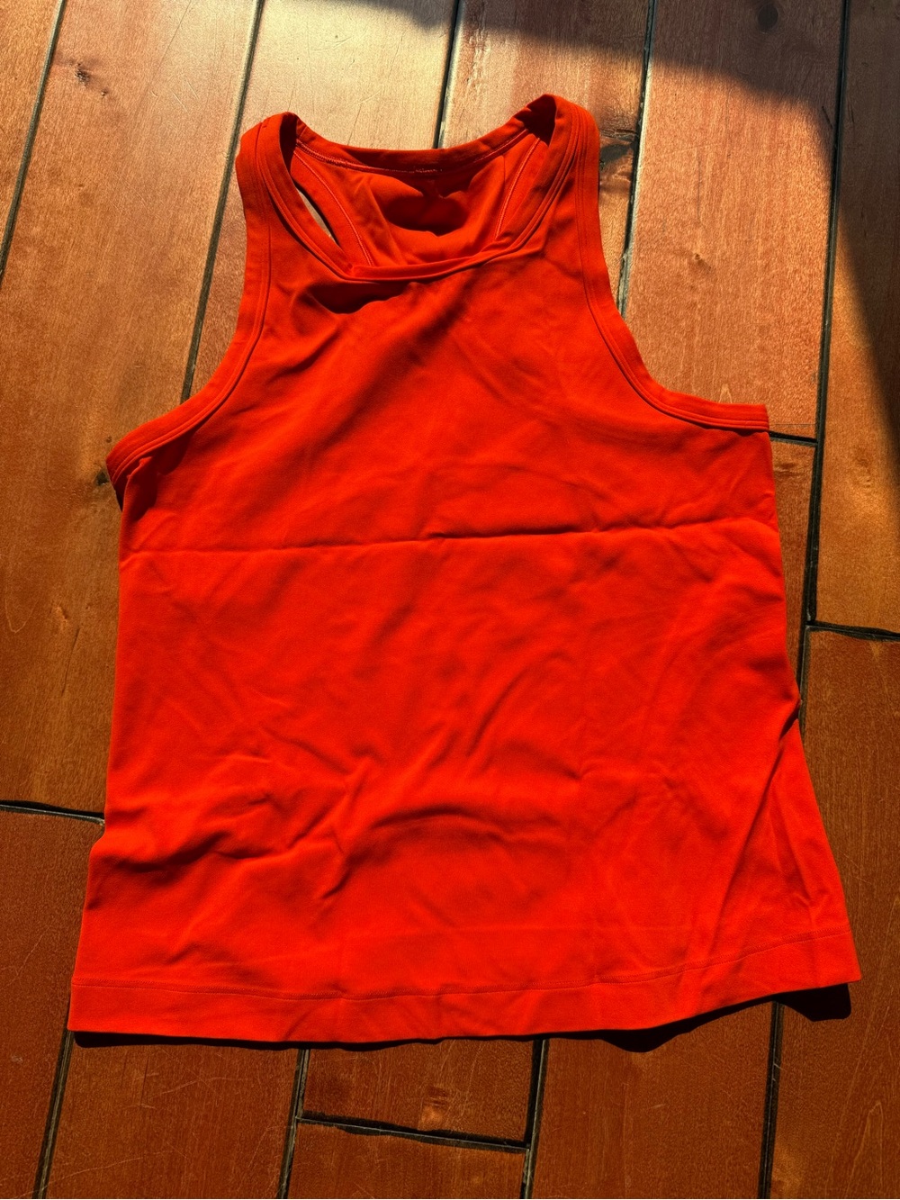 lululemon athletica Women's Align waist length Racerback Tank - Orange Red